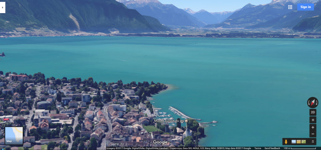 Switzerland via google maps