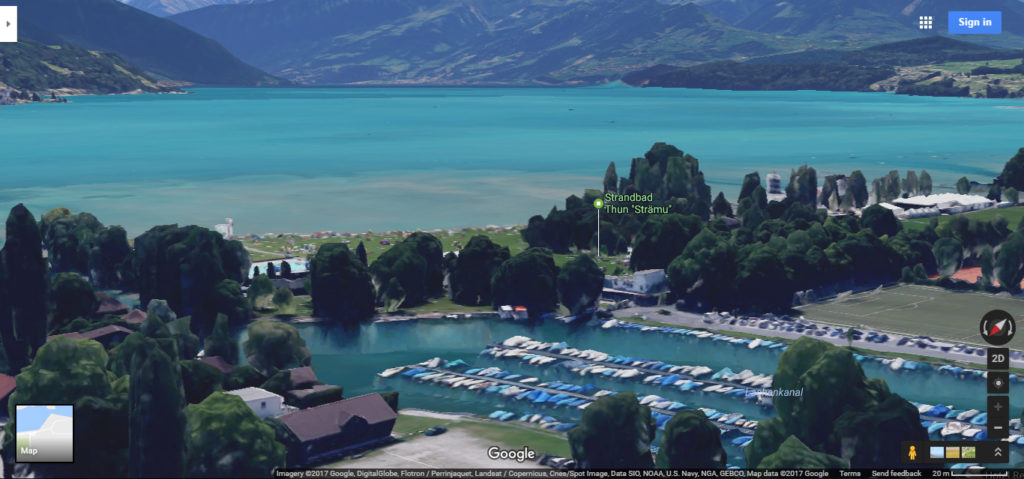 Switzerland via google maps